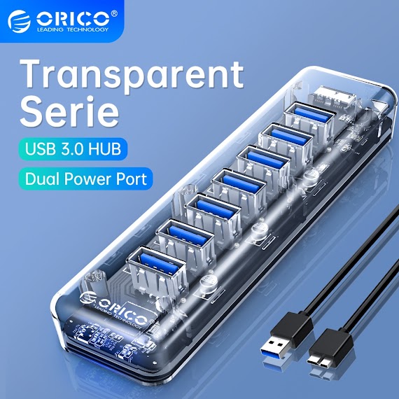 Bộ Chuyển Đổi Orico F4U - U3 4 Cổng / 7 Cổng Usb 3.0 5Gbps Tốc Độ Cao Tiện Lợi Dễ Dùng