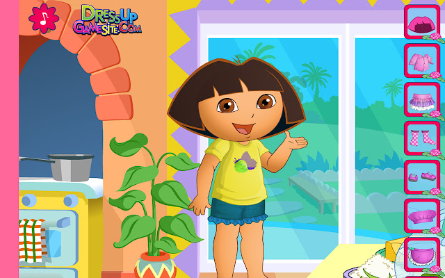 Dora the Cook dress up chrome extension