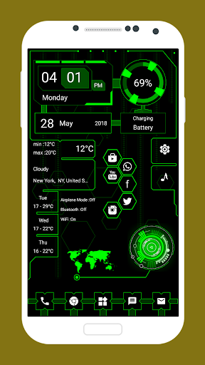 Screenshot Hi-tech UI Launcher - Theme, L