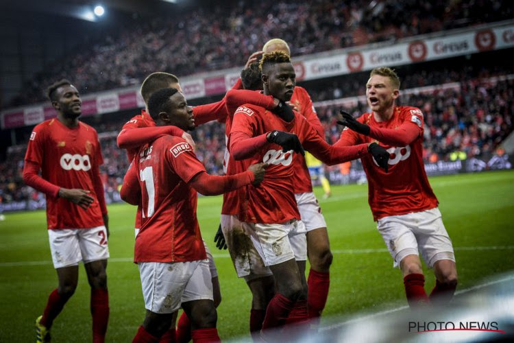 La sélection du Standard pour la réception de l'Antwerp 