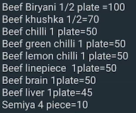 Ali Beef Center menu 1