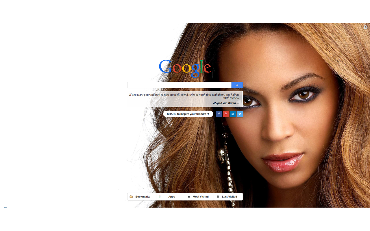 Beyonce New Tab Preview image 3