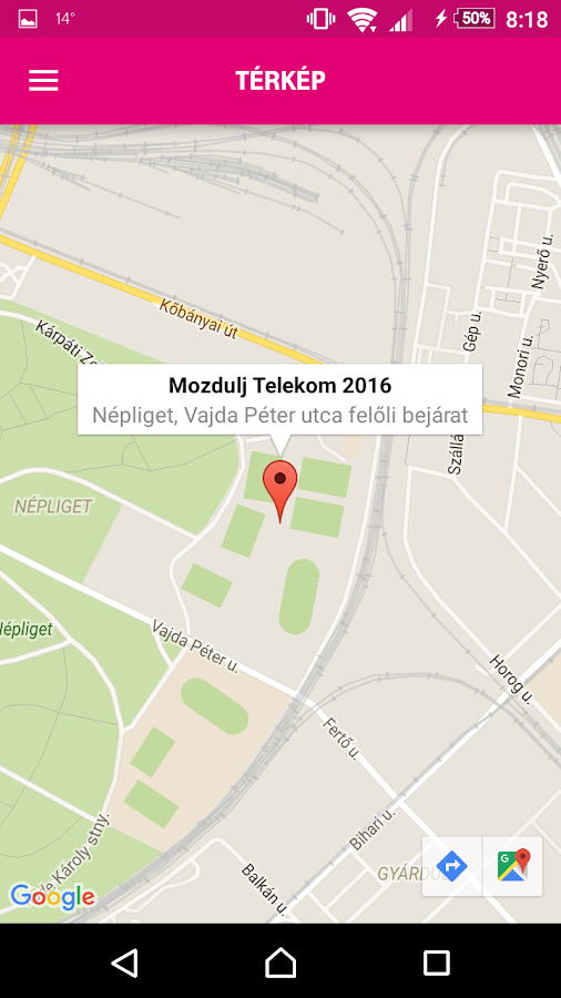 Mozdulj Telekom 2016 Screen 3