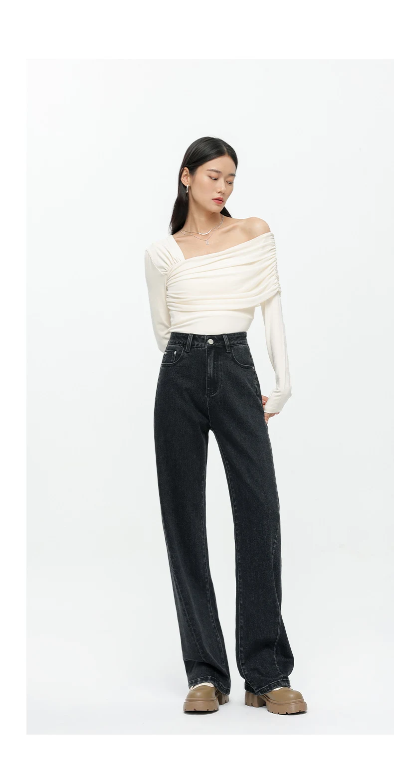 Title 6, Damen Jeans in Schwarz und Grau, Fashion-Person...