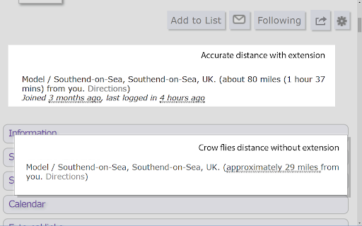 Purple Port Driving Distances