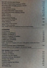 Sri Krishna menu 3