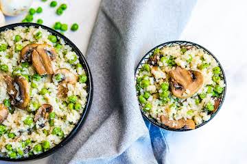 Mushrooms and Peas Rice