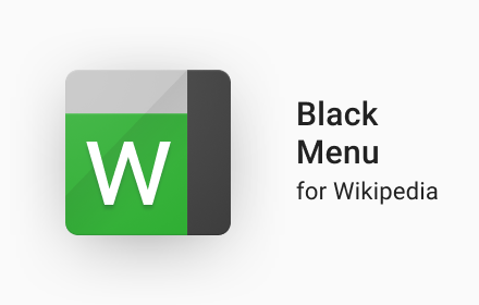 Black Menu for Wikipedia Preview image 0