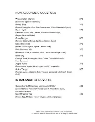 The Square - Novotel menu 7