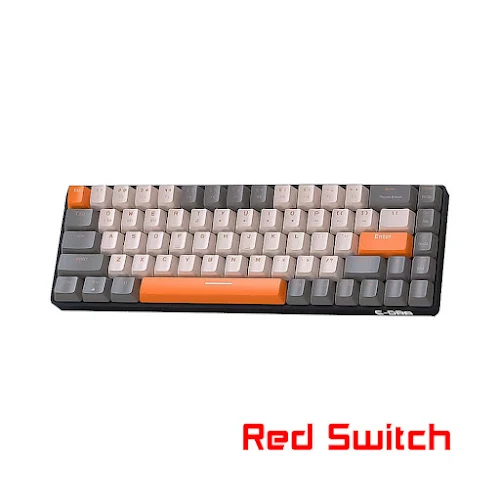 Bàn phím cơ không dây E-DRA EK368L Alpha Red Switch