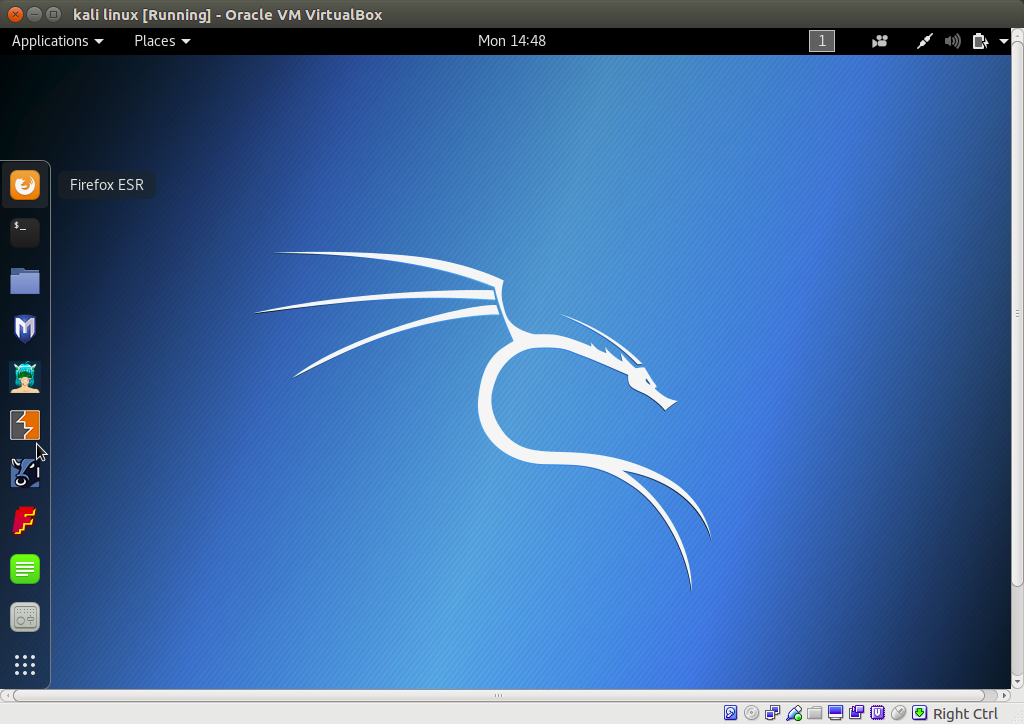 kali linux-running