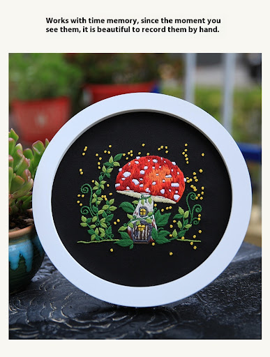 Title 19, Cartoon Creative Embroidery DIY Material Packag...