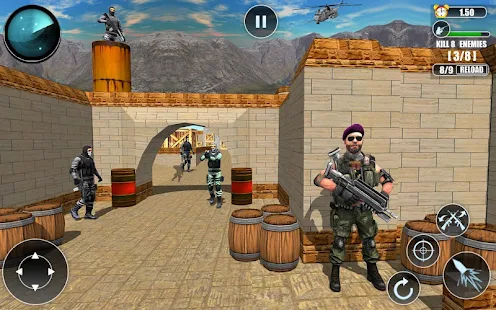 Fps Modern Commando Critical Strike 2019 V 1 2 Hack Mod Apk God Mode One Hit Kill Apk Pro - roblox critical strike hack