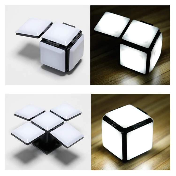 Title 1, Lámpara de mesa plegable LED con forma de cuadr...