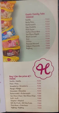 Hangyo Icecream menu 3