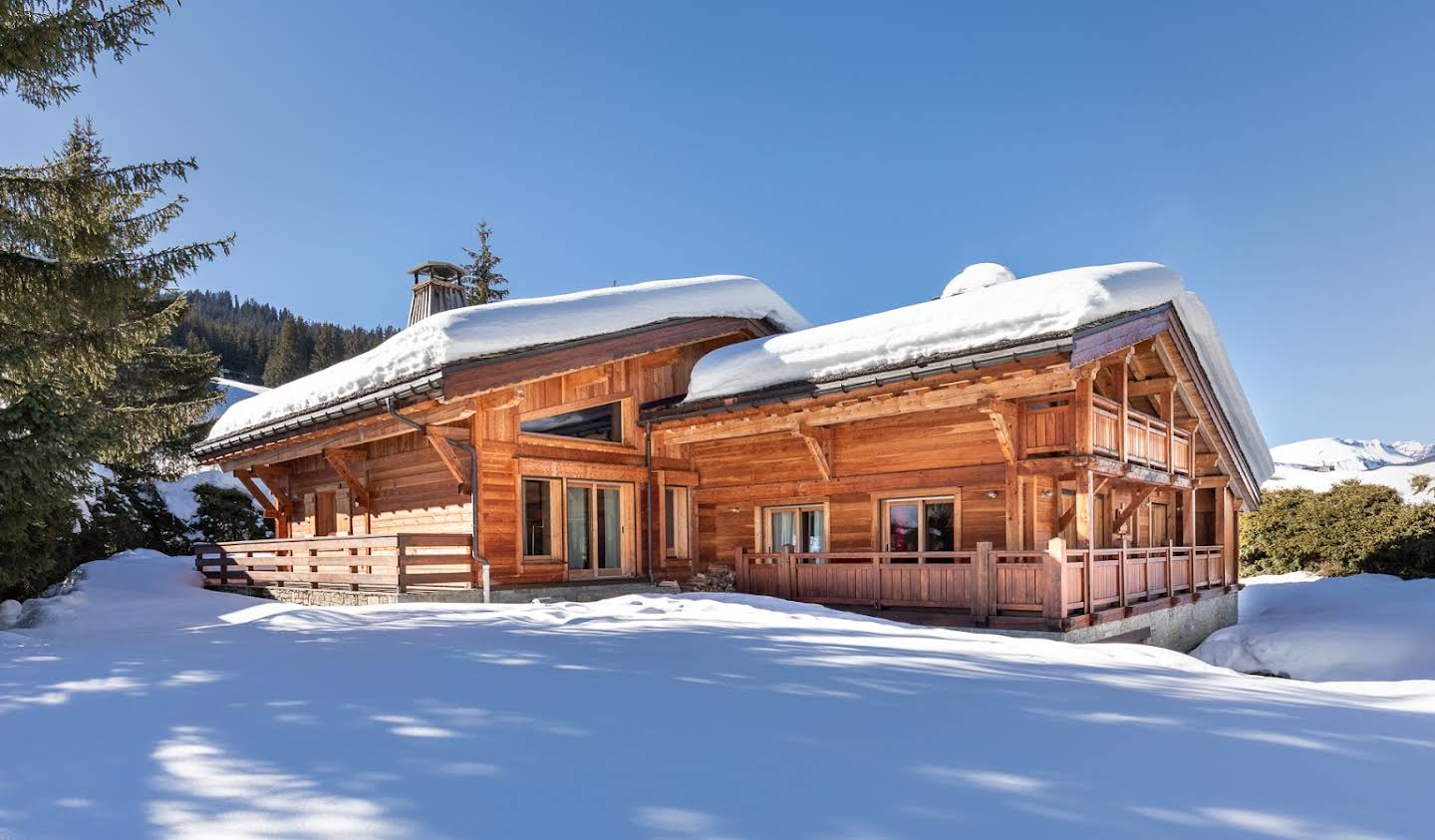 Chalet avec vue panoramique et terrasse Megeve