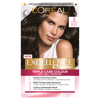 Loreal Excellence Creme Natural Darkest Brown (3) (72ml+100g)