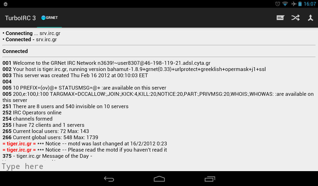 TurboIRC 3 - screenshot