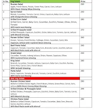 Shalini's Salads menu 1
