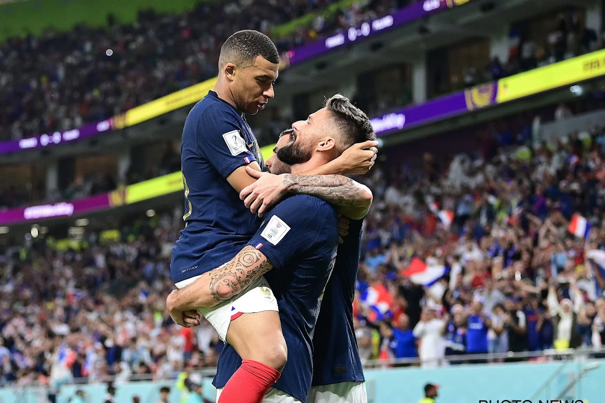 Giroud hoopt als voorbeeld voor de jeugd te dienen en komt terug op viering met Mbappé: "Ik heb erg gelachen met alle memes"