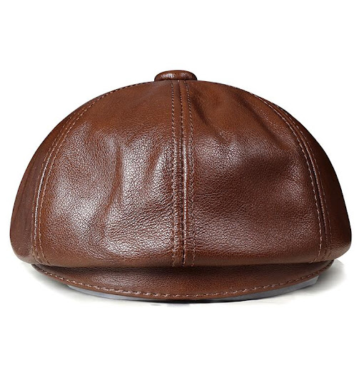 Title 1, Mens Dome Top Layer Cowhide Octagonal Hat, off...