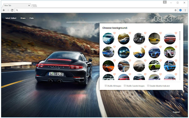 Porsche Wallpaper HD Cars New Tab Themes