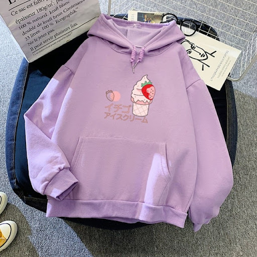Title 2, Solid Color Hooded Student Hoodie, Versatile Lo...