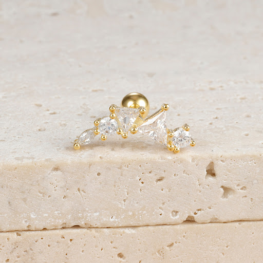 Title 6, Micro-inlaid Zirconium Christmas Snowflake Pend...