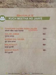 Shahji's Parantha House menu 5