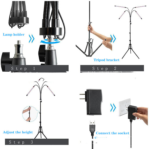 Title 5, Remote Control Telescopic 5-Head Tripod Stand P...
