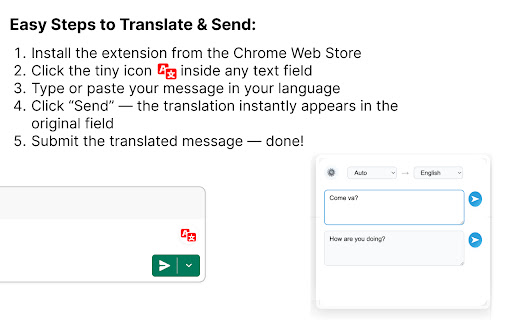 Translate & Send: Instant Inline Translation