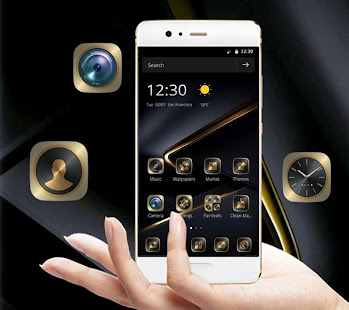 Golden Black Theme for P10(圖1)-速報App
