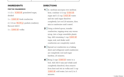 Converted! Baking unit converter