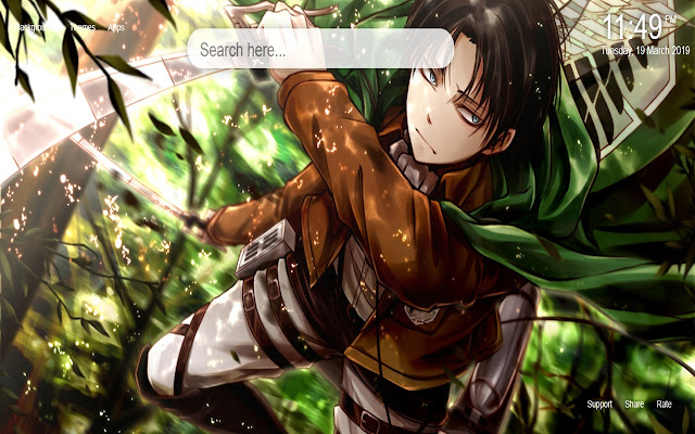 Shingeki no Kyojin Wallpapers e New Tab