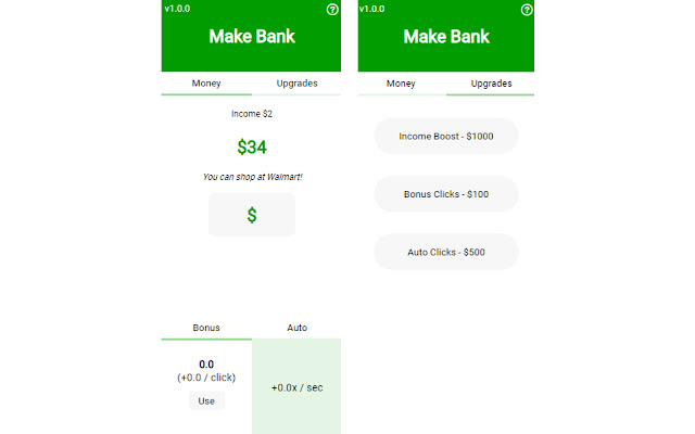 Make Bank chrome extension