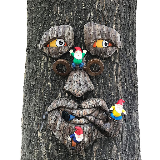 Title 2, Bark Ghost Face Facial Decoration for Halloween...
