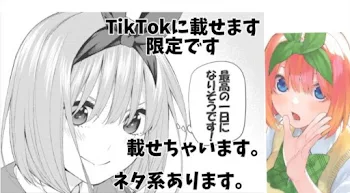 「TikTokに載せる投稿系」のメインビジュアル