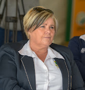 Christine du Preez- Vice President of Netball SA during the Multi-purpose Facility Opening at Botshabelo Hub on August 22, 2018 in Botshabelo, South Africa. 