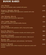 Gurgaon Dabbawalas menu 2