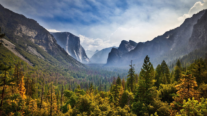 La valle dello Yosemite di Montevecchi