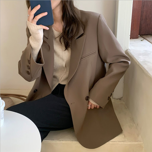Title 5, Womens polyester loose fashion small suit jack...