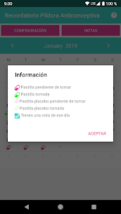 Recordatorio Píldora Anticonceptiva – Alarma