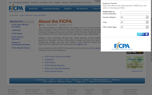 FICPA CPE Search