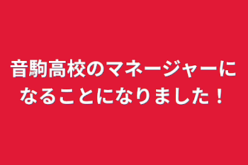 音駒高校のマネージャーになることになりました！