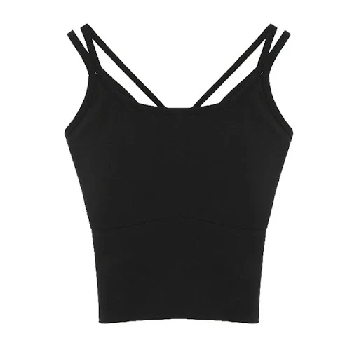 Title 3, Canotta sportiva yoga fitness da donna con spal...