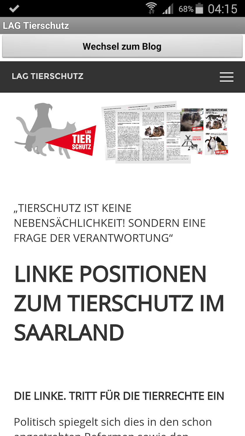 LAGTierschutz Screen 2