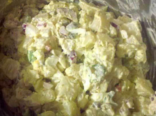 Creamy Potato Salad (mobile pic, sorry about the quality!)