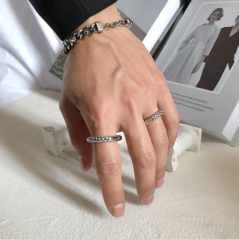 Meteorite Texture Vintage Fashion Ring, a unique and stylish design for a timeless look. Perfect for adding sophisticati