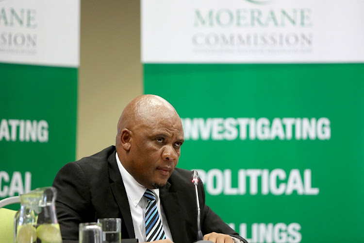 Advocate Cyril Selepe‚ a deputy director of public prosecutions in KwaZulu-Natal, speaks before the Moerane Commission of Inquiry investigating political killings in KZN.