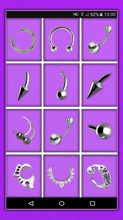 Android application Piercing Photo Montage screenshort